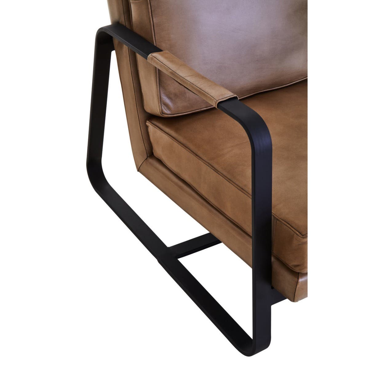 Buffalo Grey Genuine Leather Armchair